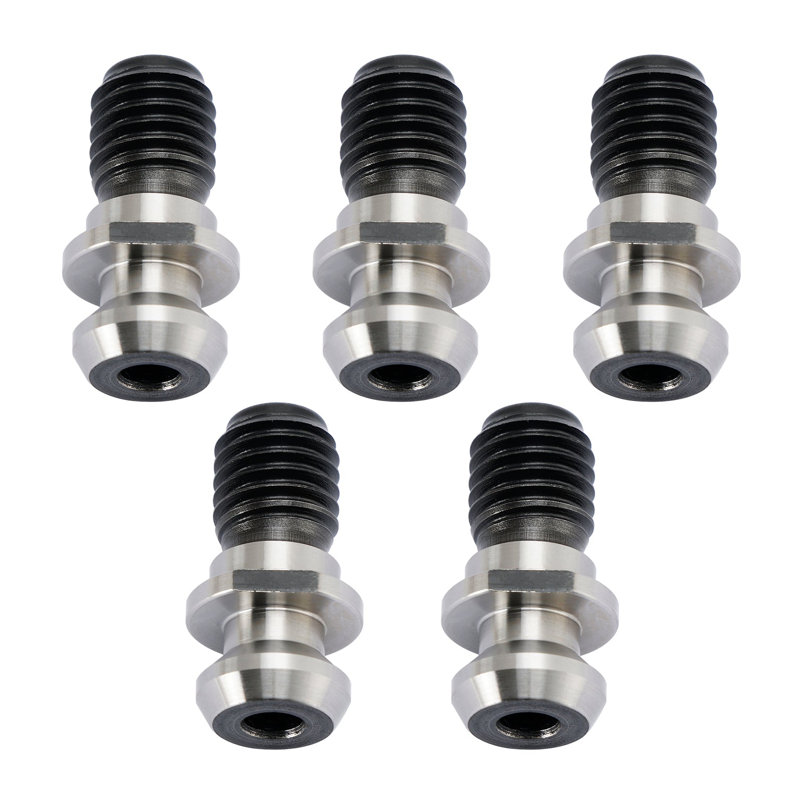 5Pcs CAT40 45° 0.740" Coolant Pull Stud Retention Knob For Mazak Fadal Silver