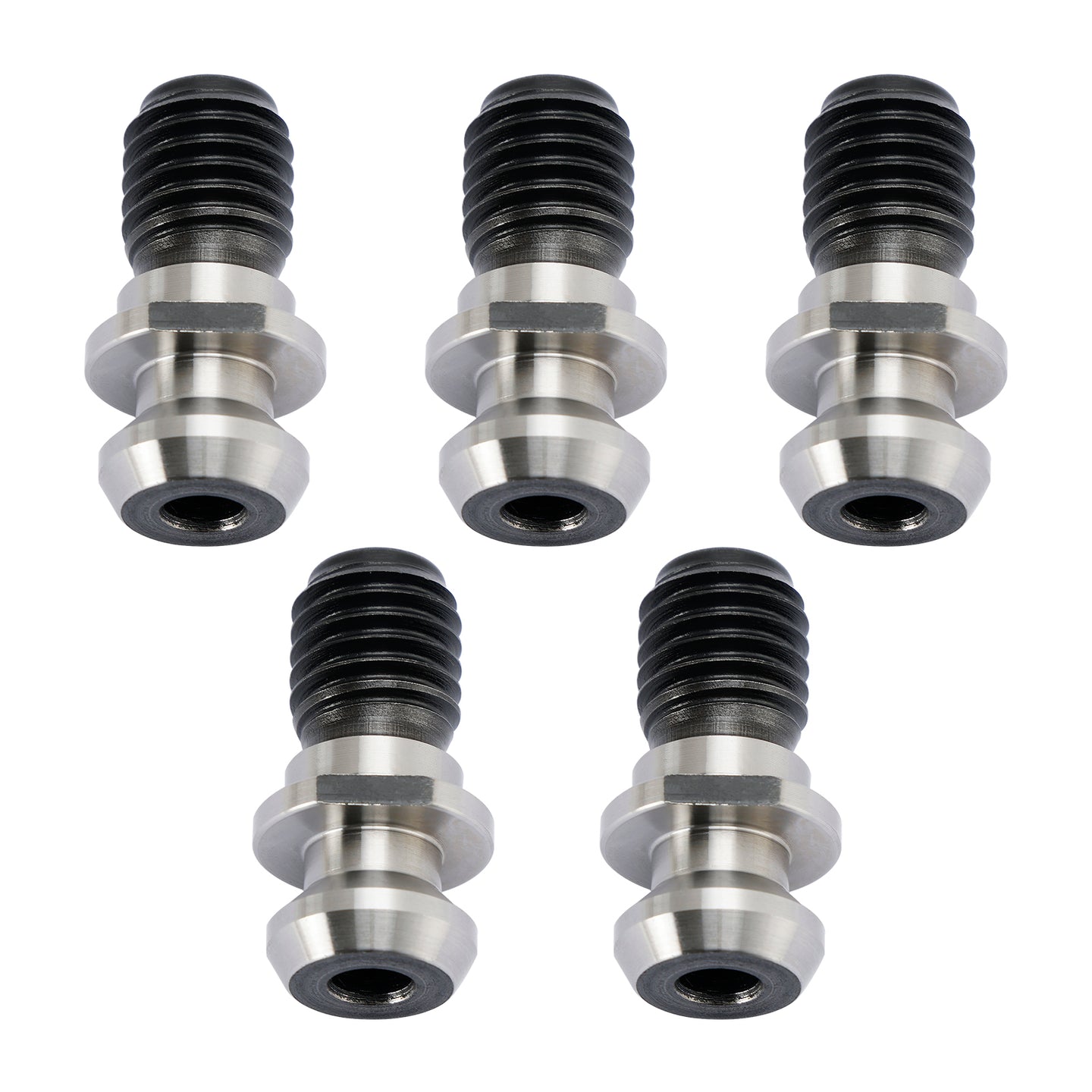 5Pcs CAT40 45° 0.740" Coolant Pull Stud Retention Knob For Mazak Fadal Silver