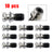 10Pcs CAT40 45° 0.740" Coolant Pull Stud Retention Knob For Mazak Fadal Silver