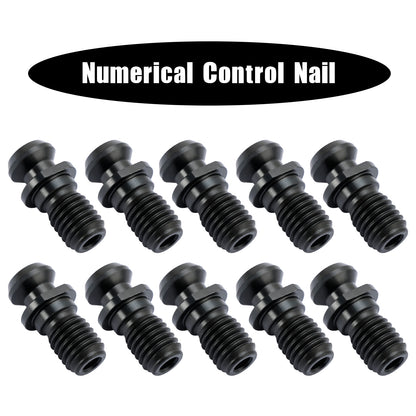 10 Pcs CAT40 45° 0.740" Pull Stud Retention Knob Fits Mazak Fadal CNC Black