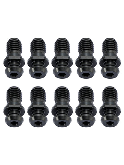 10 Pcs CAT40 45° 0.740" Pull Stud Retention Knob Fits Mazak Fadal CNC Black