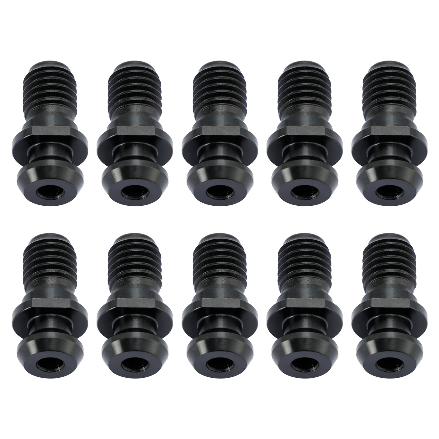 10 Pcs CAT40 45° 0.740" Pull Stud Retention Knob Fits Mazak Fadal CNC Black