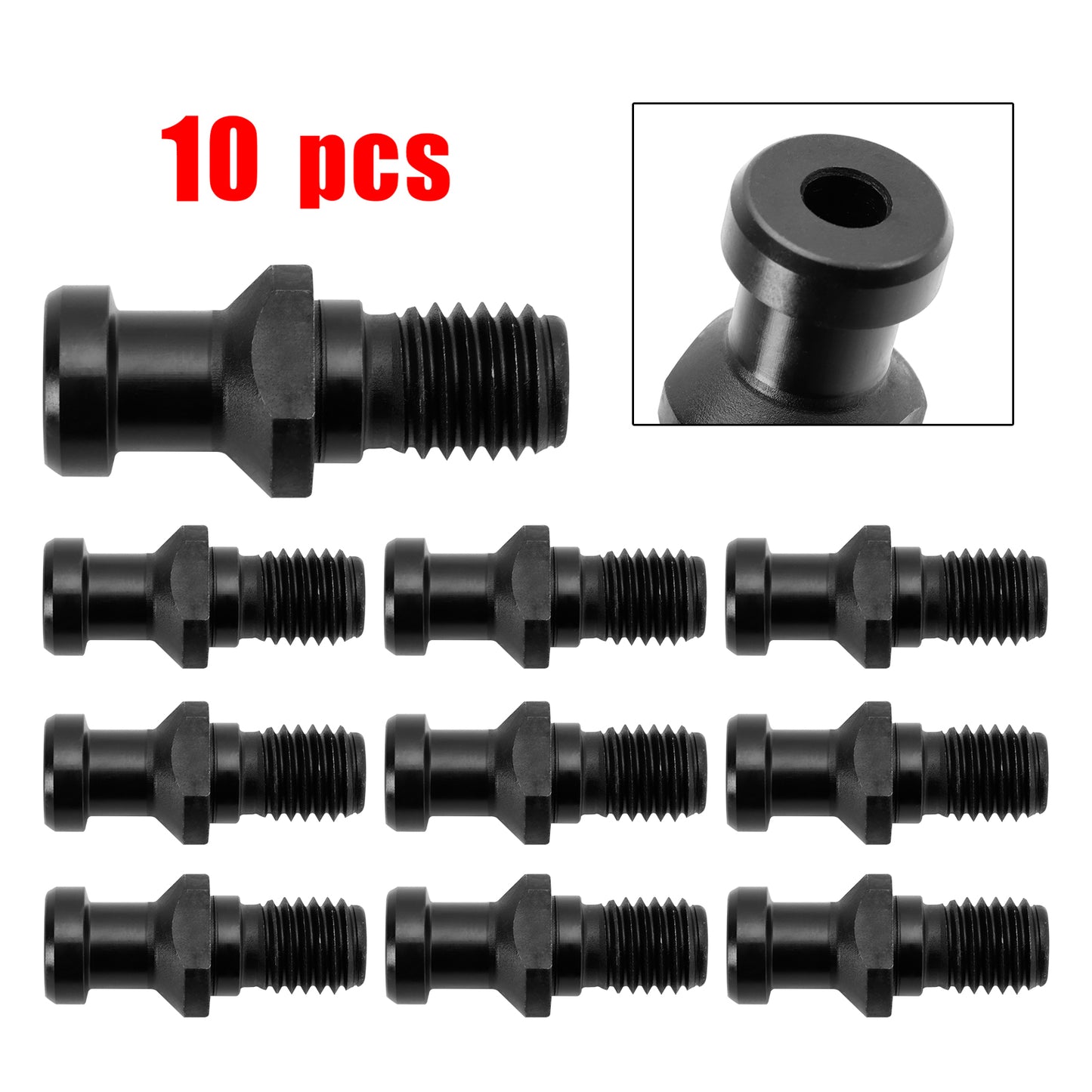 10x CAT40 15° 0.747" Pull Stud Coolant Thru Retention Knob Fits DMG Mori Doosan