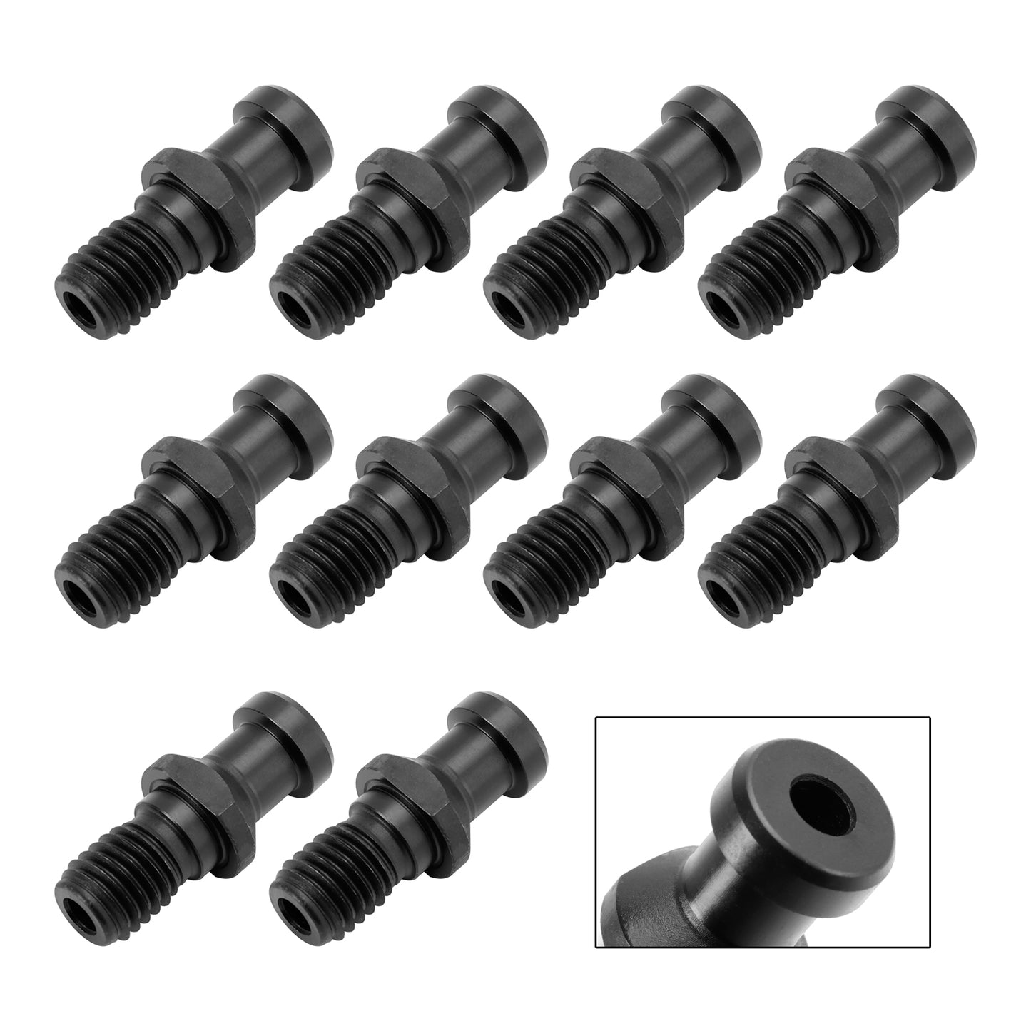 10x CAT40 15° 0.747" Pull Stud Coolant Thru Retention Knob Fits DMG Mori Doosan