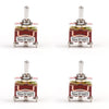 4x Toowei 3 Terminal 3Pin (ON)-OFF-(ON) Toggle Switch Reset SP3T Grade
