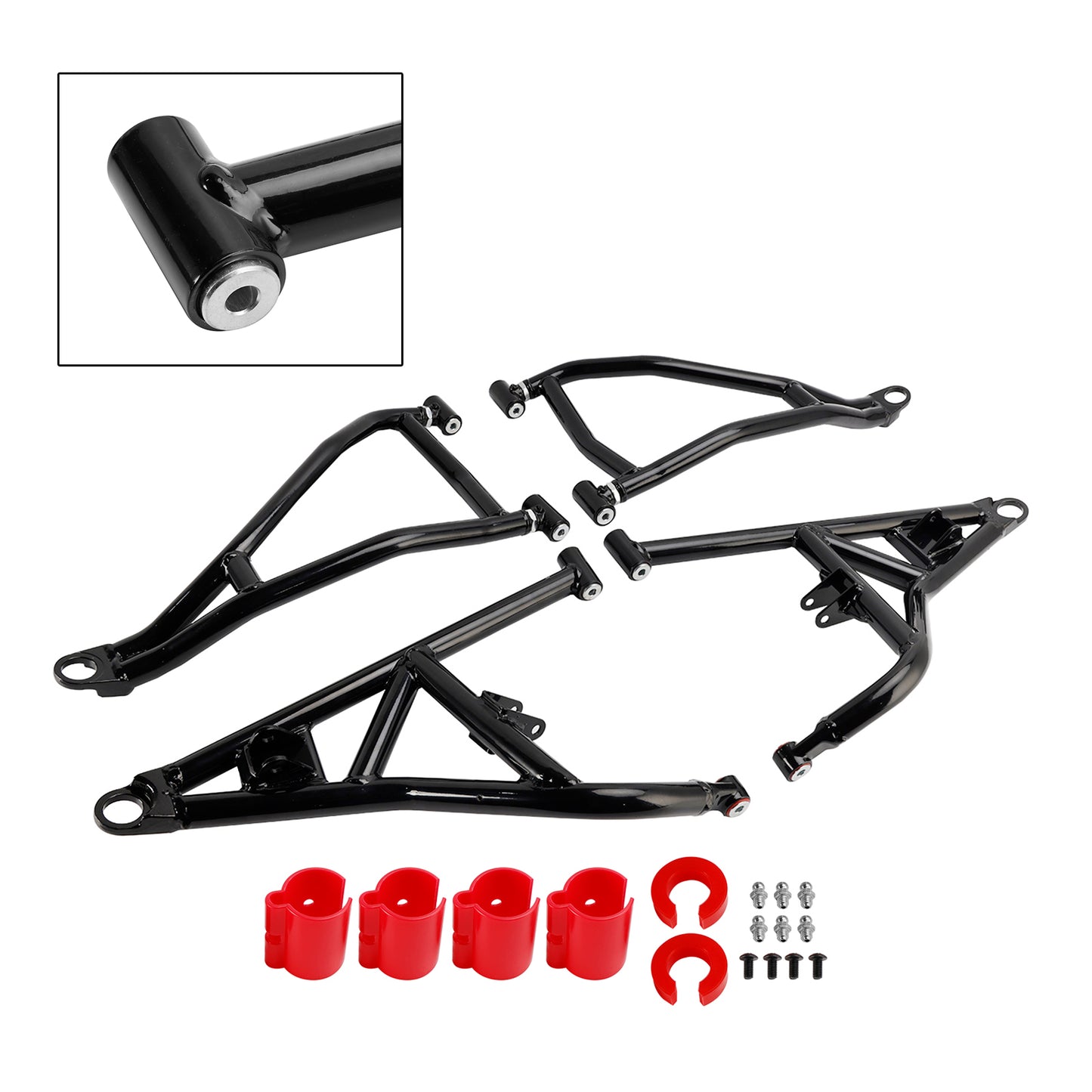 +1.5" High Clearance Front A-Arm Kit for Polaris RZR XP 1000 & Turbo (14+), Upper & Lower, Lifetime Warranty
