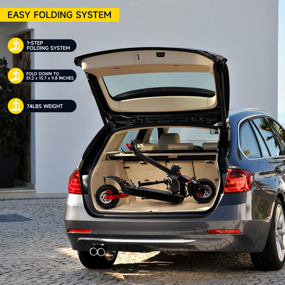 2000W 21ah off-road alloy electric scooter for adult With large display screen