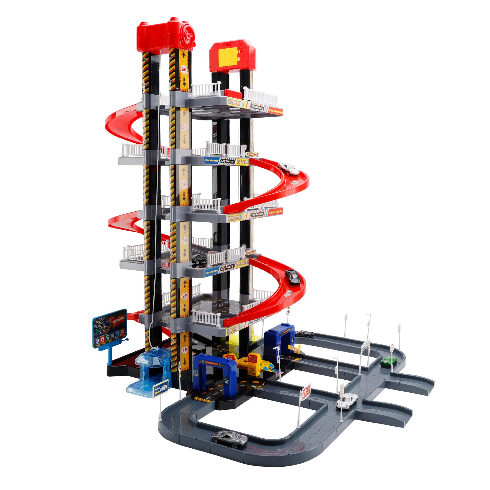6-Floor City Track Parking Garage Toy with 8 Cars & Lift (Ages 3–8) (Copy)