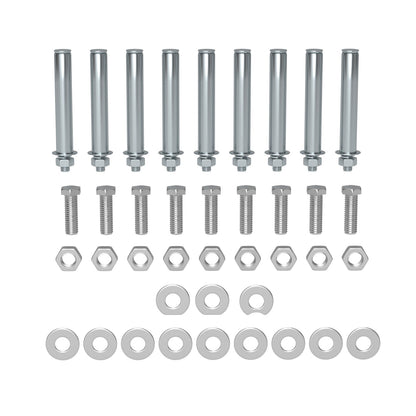 12-Step Folding Attic Ladder for 27.6" x 23.6" Wall Opening, 600 lbs Capacity Pull-Down Loft Stairs, up to 9.84ft Ceiling Height (Black)