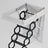 Upgraded 11-Step 3m Loft Attic Ladder – Folding Pulldown Ceiling Ladder 39.4×27.6 inch