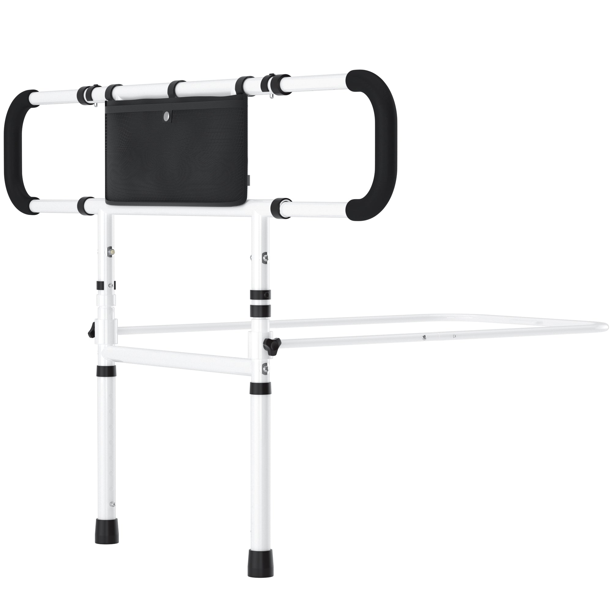 Bed Side Rail Mobility Aid Guard punch-free and foldable bedside handrails for getting up