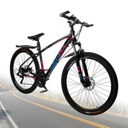 27.5 inch Wheels 21 Speed Cycling MTB Adult Bicycle + Lock + Pump