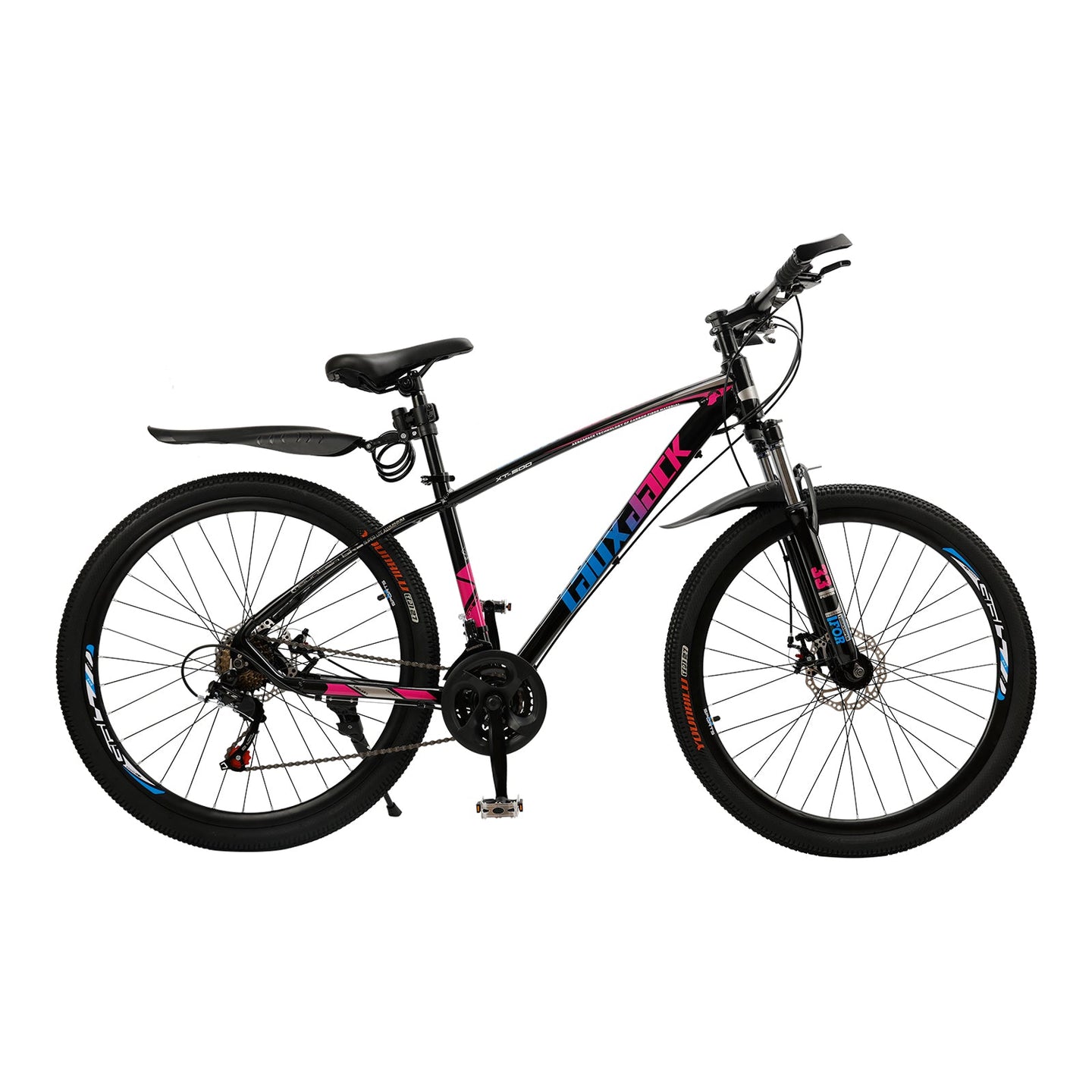27.5 inch Wheels 21 Speed Cycling MTB Adult Bicycle + Lock + Pump