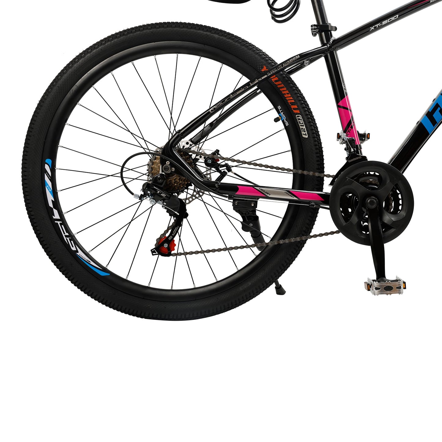 27.5 inch Wheels 21 Speed Cycling MTB Adult Bicycle + Lock + Pump