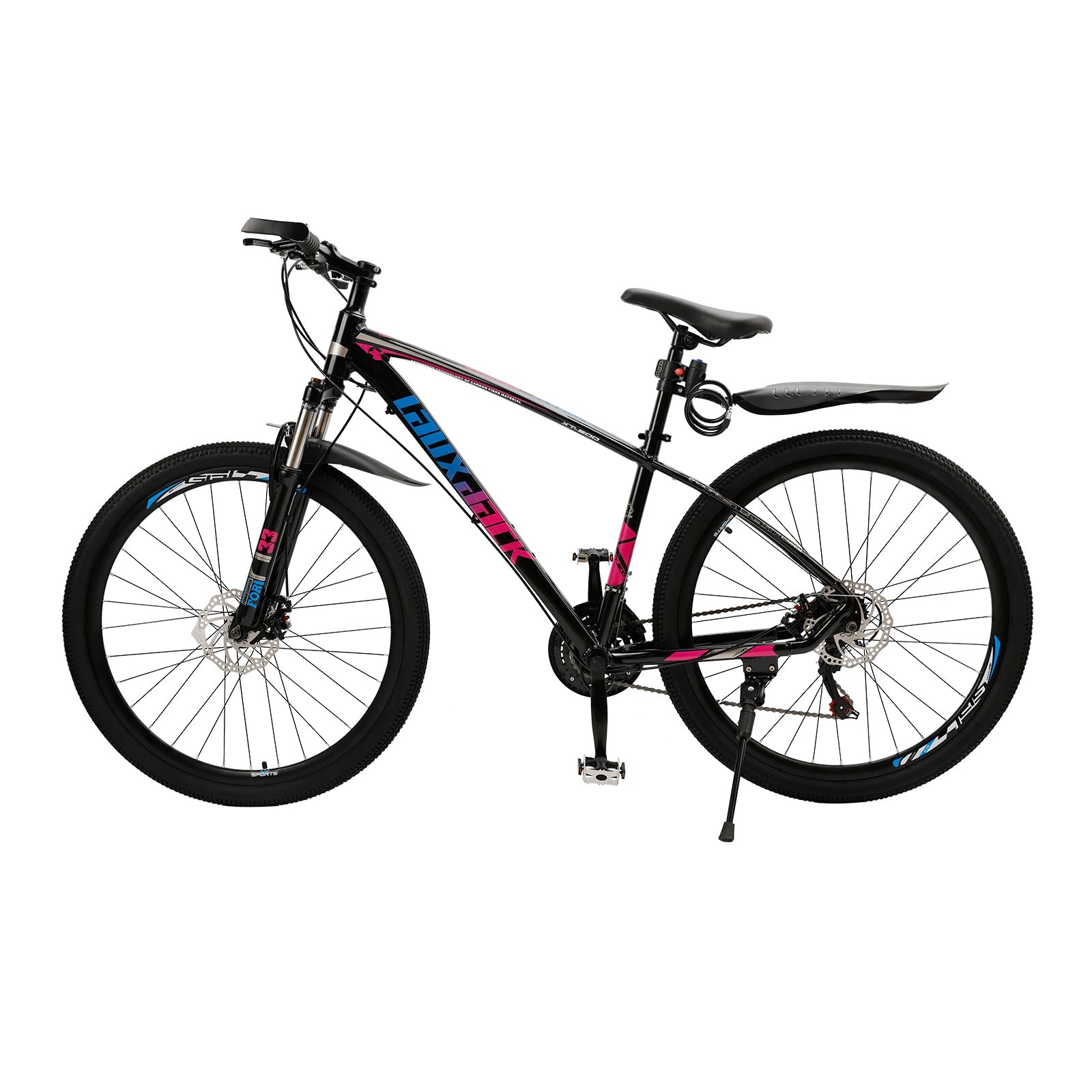 27.5 inch Wheels 21 Speed Cycling MTB Adult Bicycle + Lock + Pump