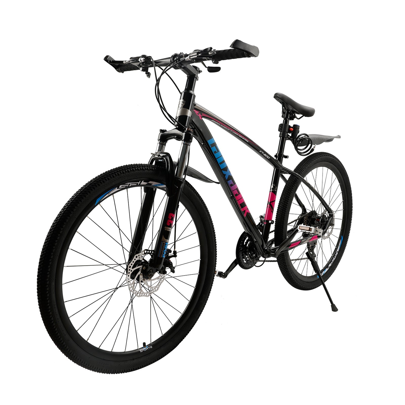 27.5 inch Wheels 21 Speed Cycling MTB Adult Bicycle + Lock + Pump