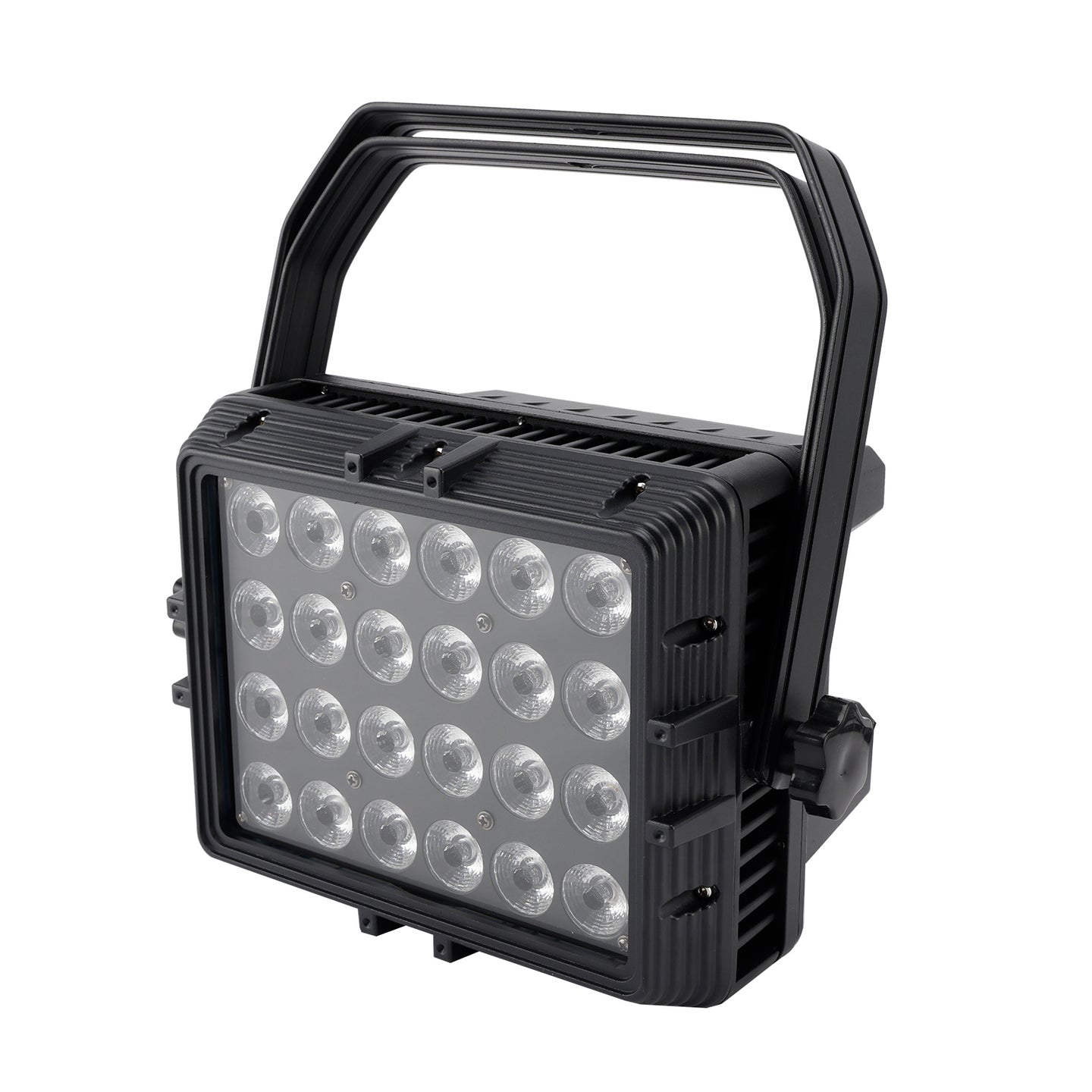 24x RGBWA+UV 6-in-1 LED PAR Can Light, 200W IP65 Waterproof Outdoor Stage Wash, DMX Controlled