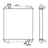 Radiator RD411-42300 For Kubota Excavator KX121-3S KX161-3 U50-3 U45-3ST U45-3
