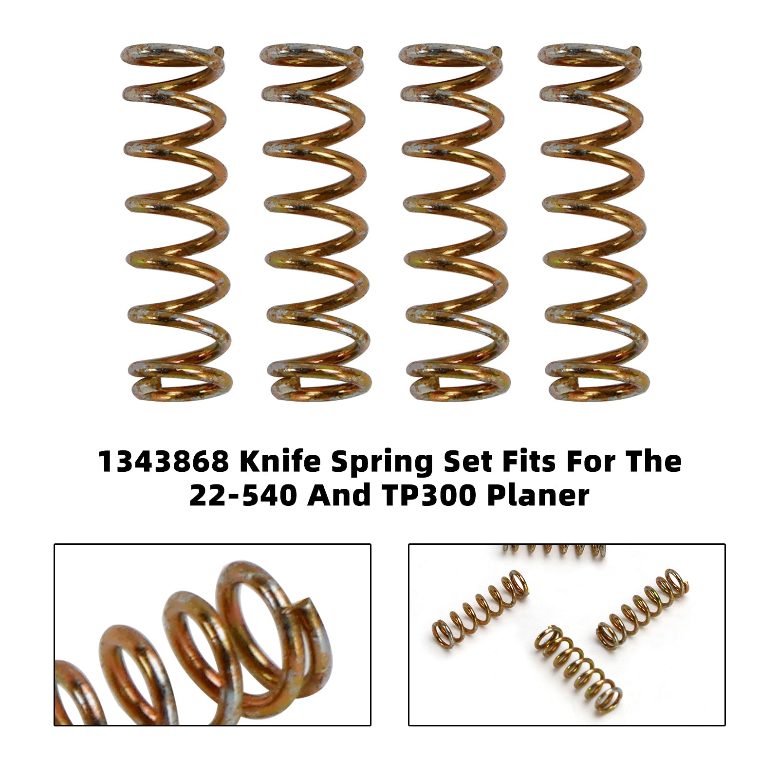 Delta 22-540 & TP300 Planer Knife Lifting Springs, Replaces Part #1343868 (4-Pack)