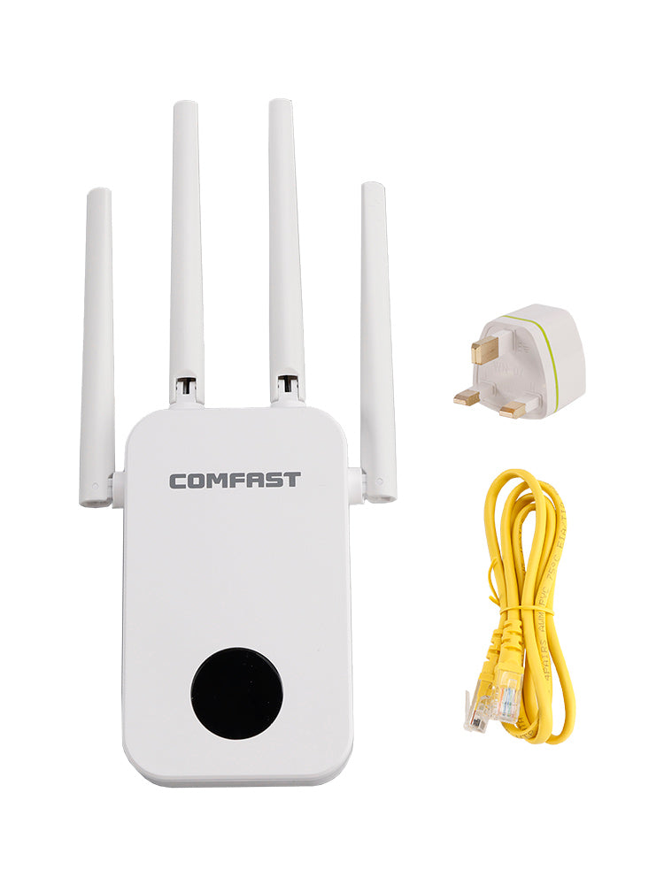 Dual Band 2.4G 5G WiFi Extender Signal Amplifier WiFi Booster 1200Mbps UK Plug