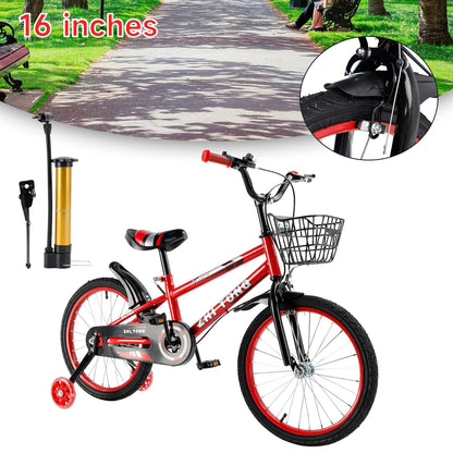 16 inch Kid's Bike Child Bicycle w/ Auxiliary Wheels