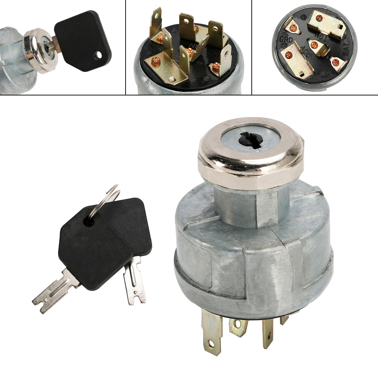Ignition Starter Switch 3 Positions Anti Restart For Pollak 31-297 4292483