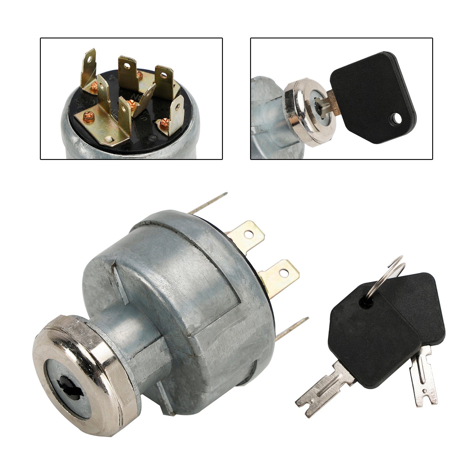 Ignition Starter Switch 3 Positions Anti Restart For Pollak 31-297 4292483
