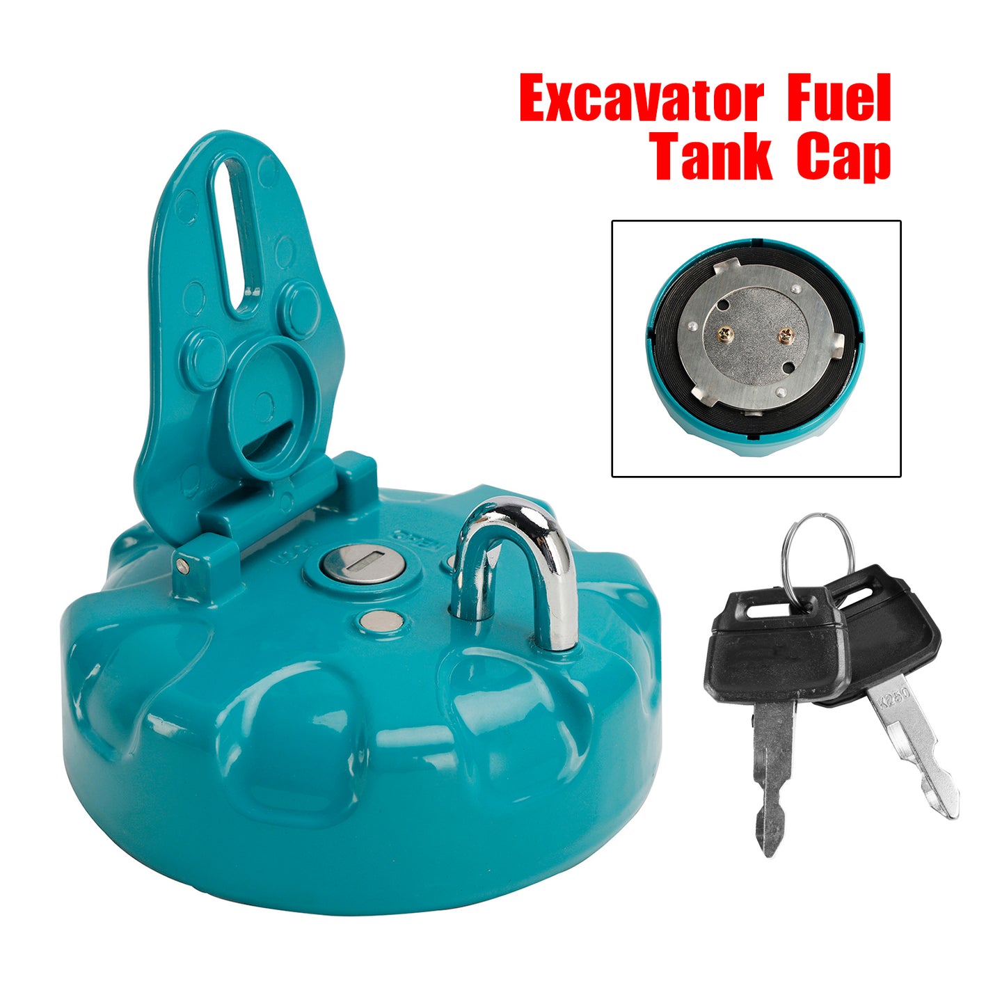 Fuel Cap With 2 Keys 2444R1047 For Kobelco SK200-8 SK210-8 SK260-8 SK330-8