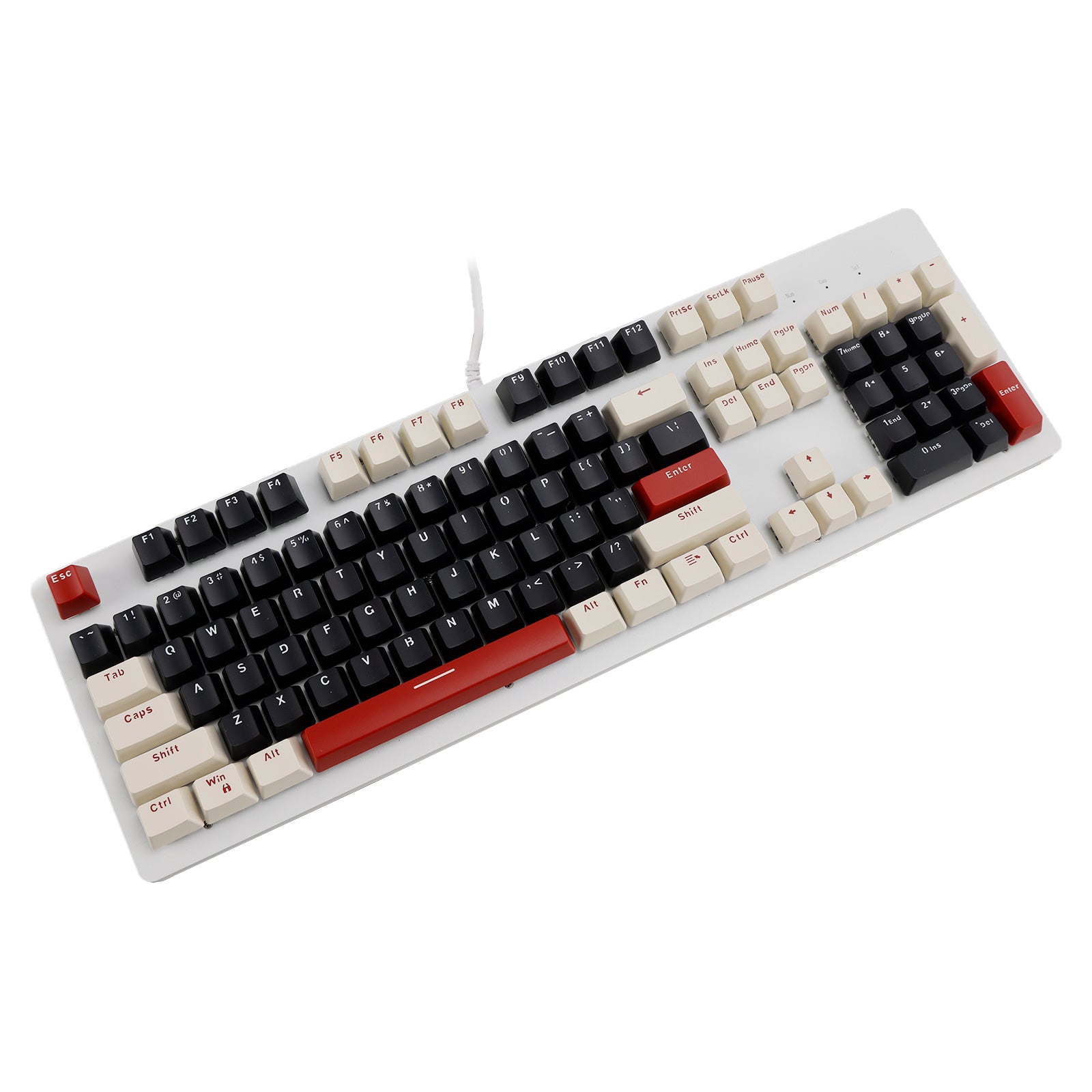 104Key Wired Mechanical Linear Switch Gaming Keyboard With Blue Switch RGB Light