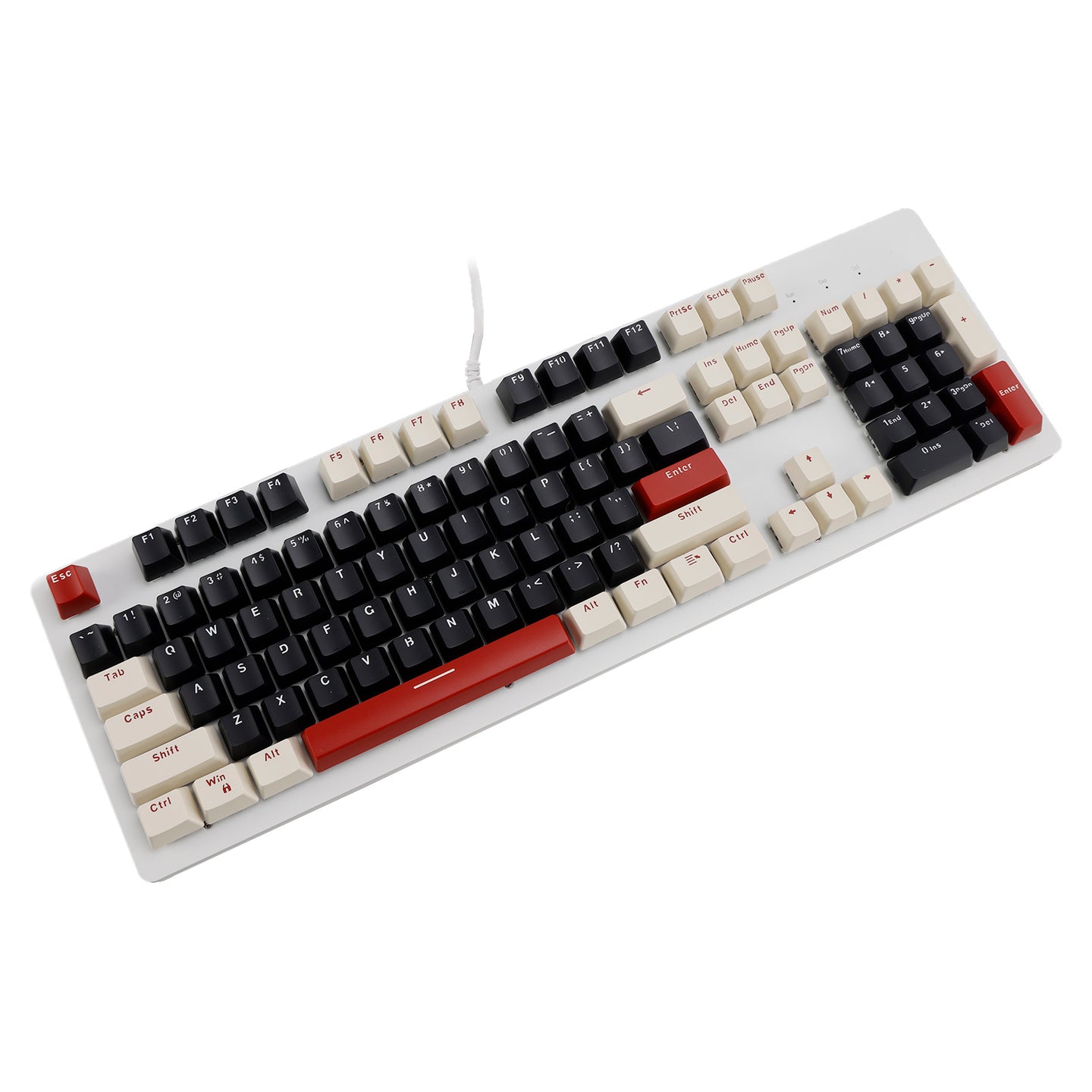 104Key Wired Mechanical Linear Switch Gaming Keyboard With Blue Switch RGB Light