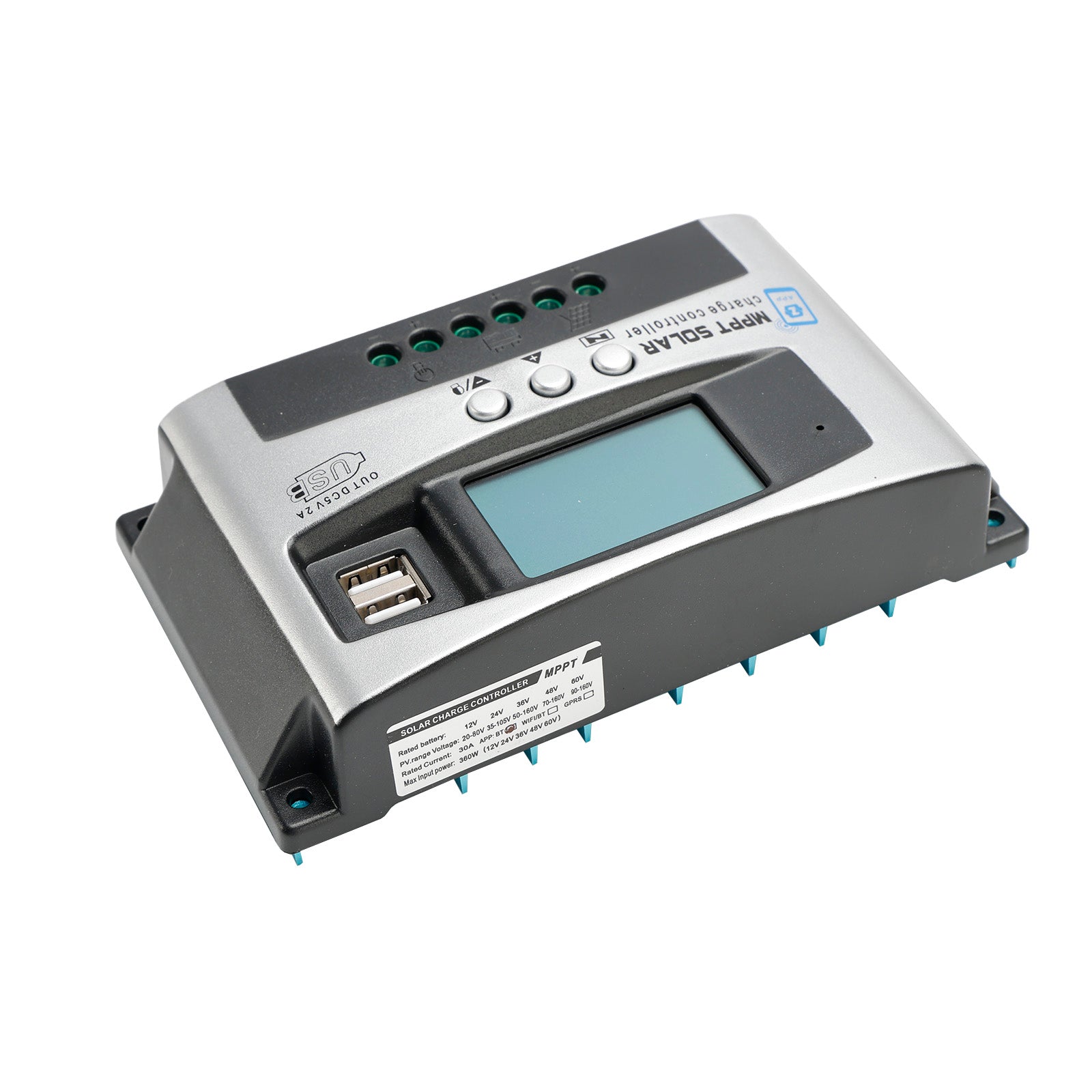 40A MPPT High Energy Solar DSP Controller Repair Battery APP to Remotely Manage