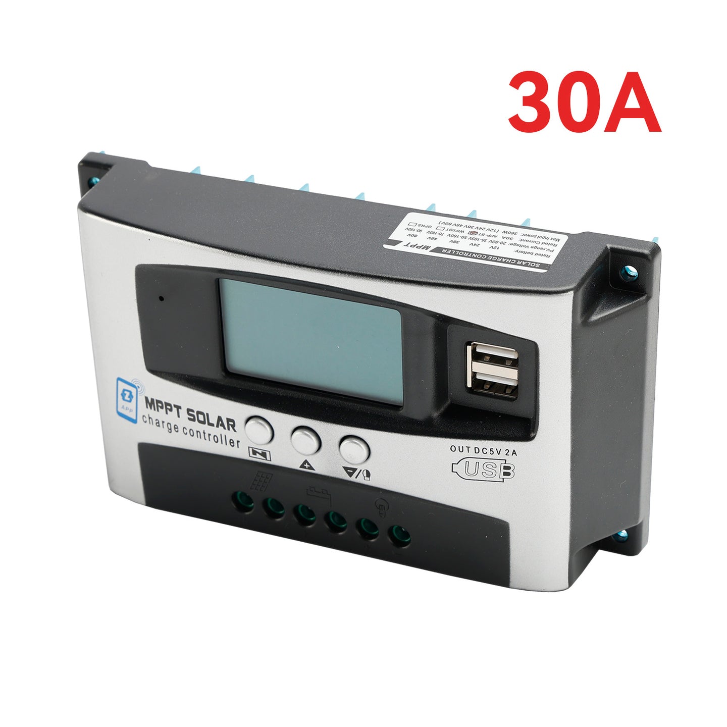 30A MPPT High Energy Solar DSP Controller Repair Battery APP to Remotely Manage