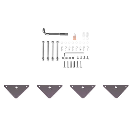 Electric Folding Attic Ladder, 11-Step for up to 9.5ft Ceilings, Fits 43.31" x 31.5" Opening, 660 lbs Capacity (Black/Red)