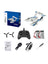 RC Plane For Water Land & Air Aircraft 3Ch Remote With 2 Batteries 2.4Ghz Blue