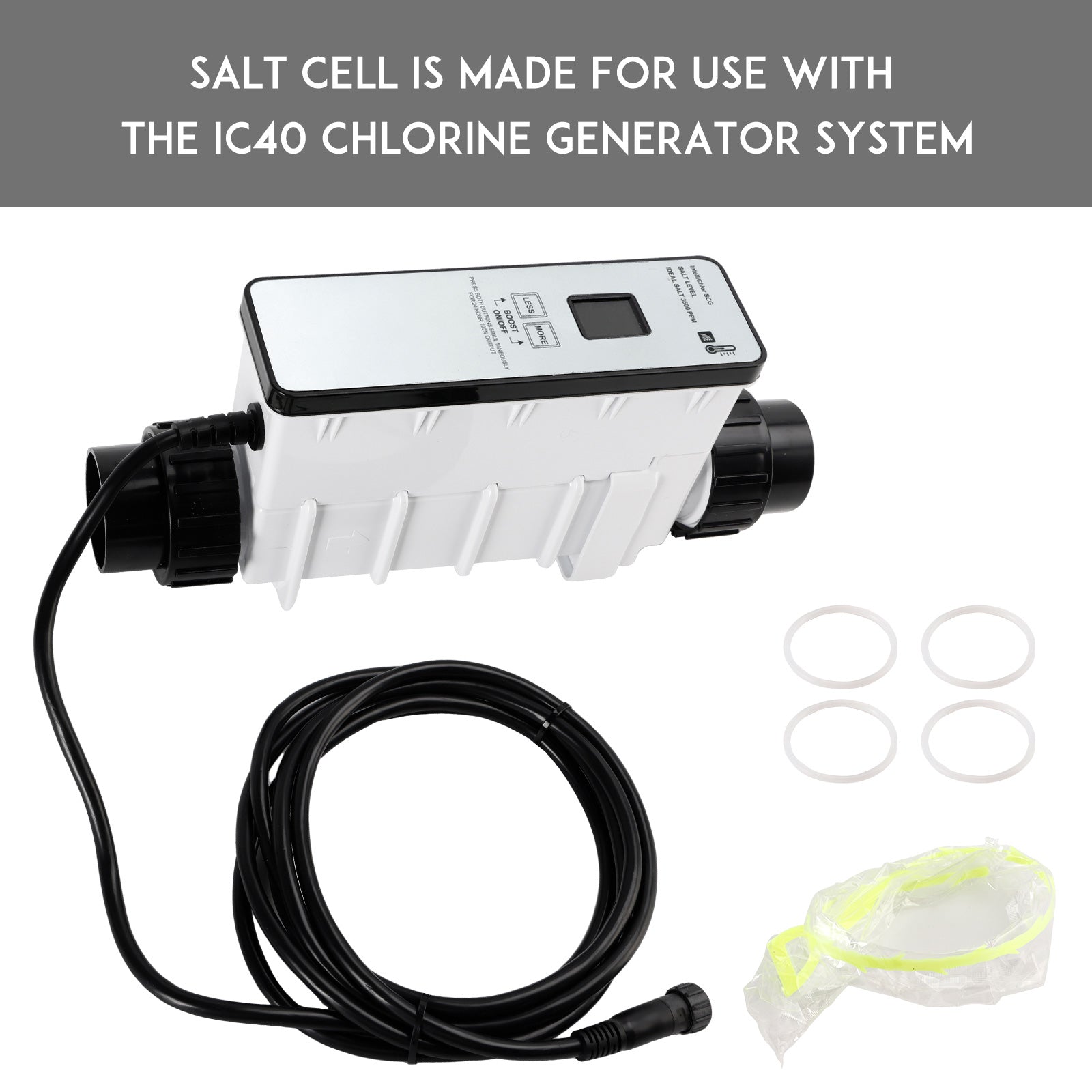 IC40 EC-520555 Replacement Salt Cell Chlorine Generator for In-Ground Pools Up