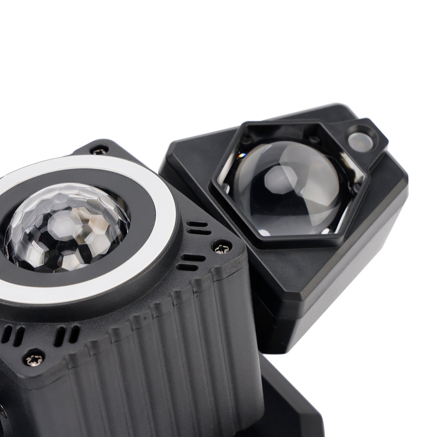 4-in-1 LED Moving Head DJ Light with Laser, Strobe, RGBW Beam & Magic Ball Effects, DMX Stage Lighting for Parties