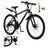 Unisex 26 inch 24 Speed MTB w/ Disc Brake Mountain Bike Black+White