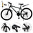Unisex 26 inch 24 Speed MTB w/ Disc Brake Mountain Bike Black+White
