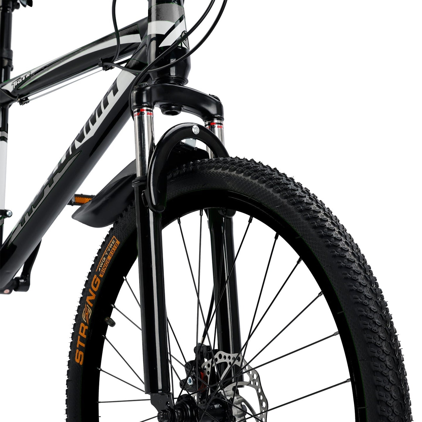 Unisex 26 inch 24 Speed MTB w/ Disc Brake Mountain Bike Black+White