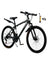 Unisex 26 inch 24 Speed MTB w/ Disc Brake Mountain Bike Black+White