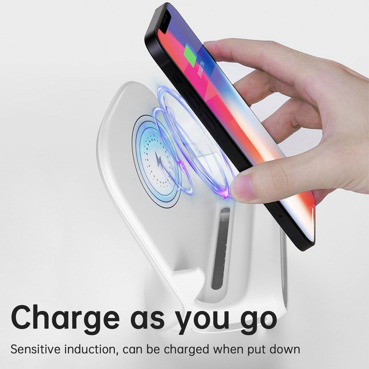 3 in 1 Mini Chair Wireless Fast Charger Phone Stand with Speaker Charging Stand