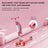 2-in-1 Kids Scooter Foldable Seat Light 3 Wheel Adjustable Folding Bar Pink