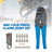Professional BNC Crimp Tool Kit for RG6 RG59 Coax Cable with 10 Connectors