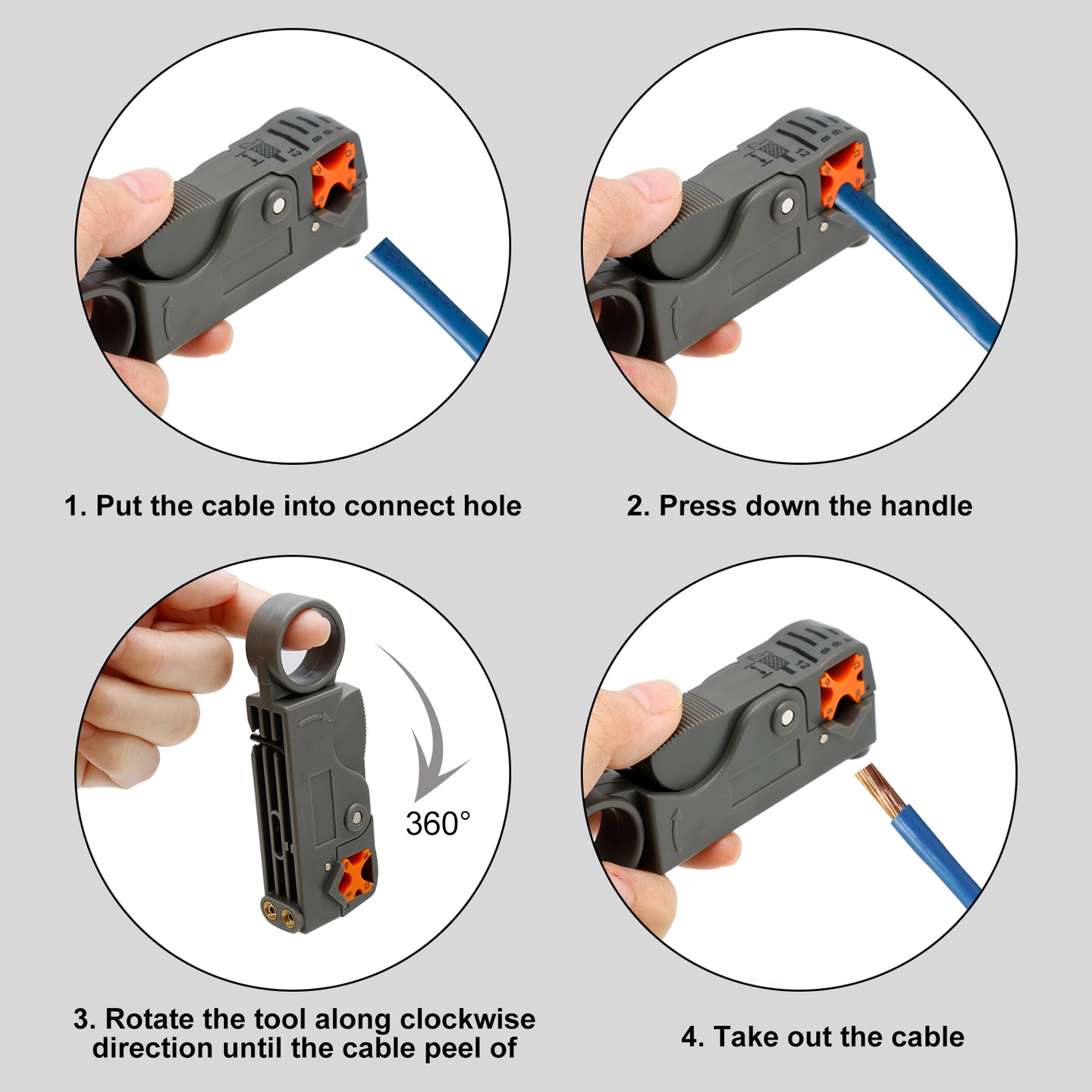 Coax RF/BNC Crimp Tools For RG59/RG6 With 10Pcs BNC Plug Crimp Connector Set US