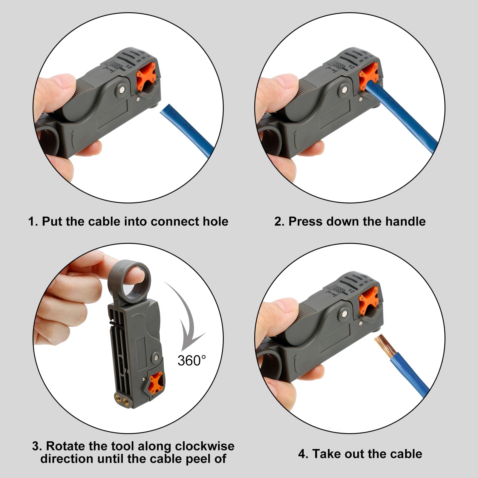 Professional BNC Crimp Tool Kit for RG6 RG59 Coax Cable with 10 Connectors