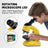 Rotating Microscope LED 100X-1200X Magnification Science Toys Kit For Kid Yellow