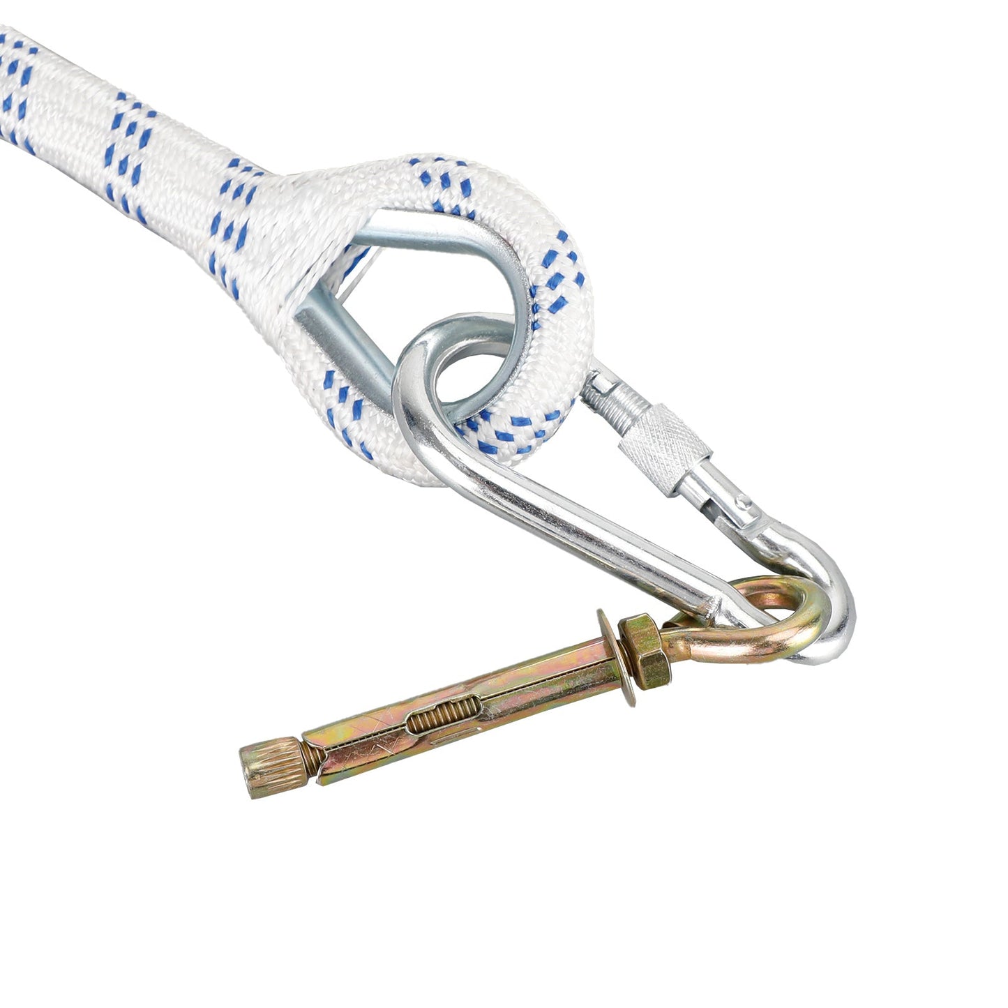 5M (16ft) Folding Fire Escape Ladder for 2-Story Windows, 660 lbs Capacity, Portable Emergency Rope Ladder