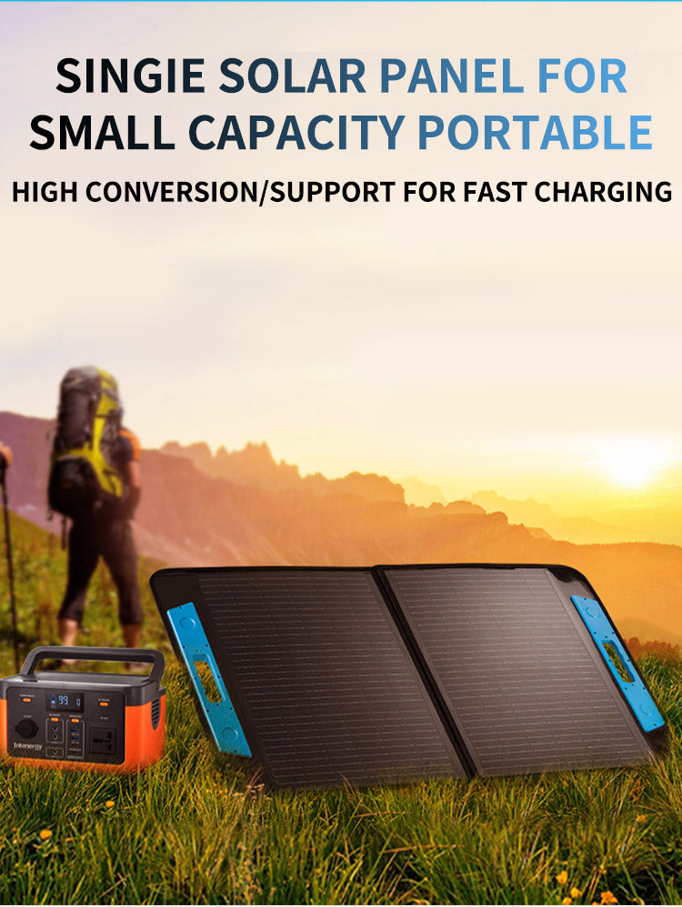 100W Portable Solar Panel Foldable Solar Charger with USB/TypeC/DC Port Dustproof Waterproof IP65