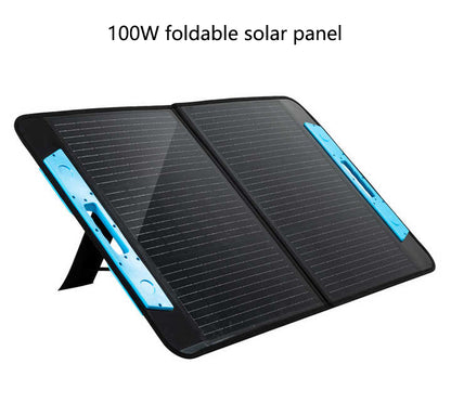 100W Portable Solar Panel Foldable Solar Charger with USB/TypeC/DC Port Dustproof Waterproof IP65