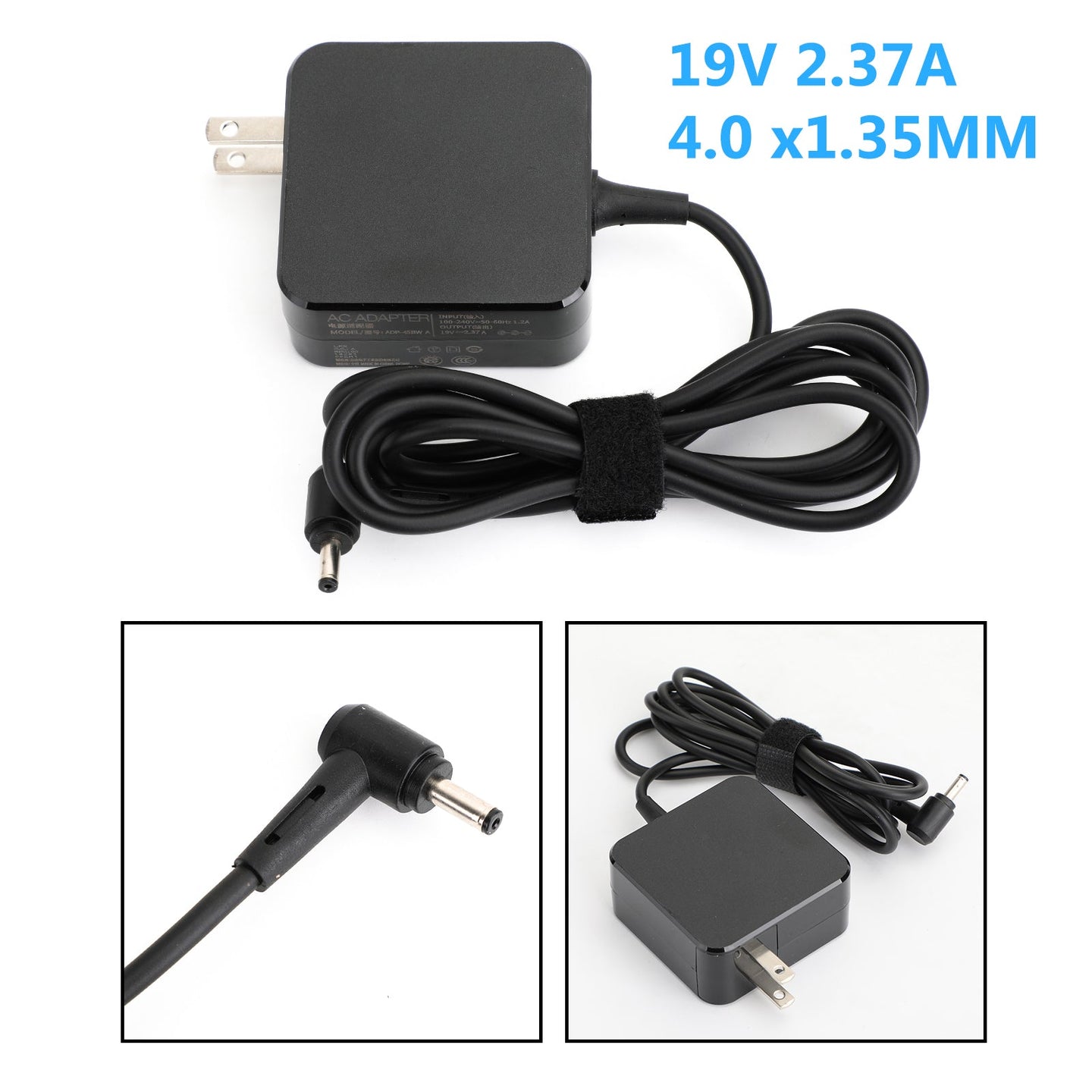 19V 2.37A ASUS Laptop Power Adapter – Compatible with Zenbook & Vivobook, ADP-45DW/A AD883J20